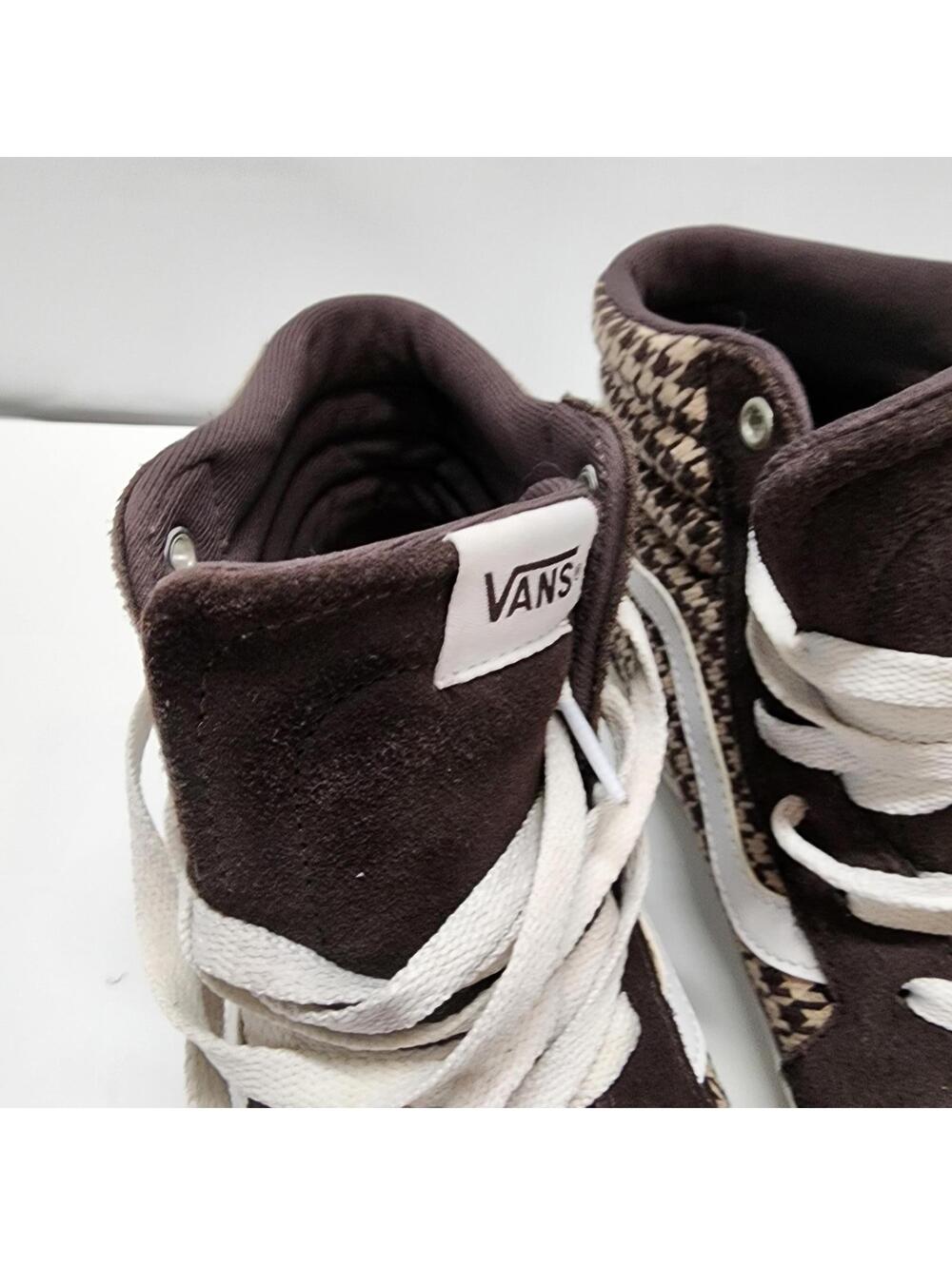 LKNW Vans Filmore Hi Platform Sneakers Womens Size 10 Plaid Mix Brown White - Picture 8 of 8